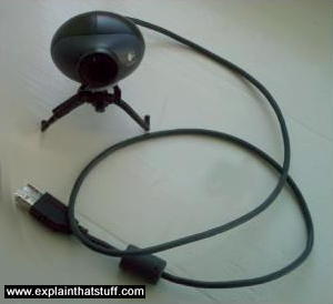 A Logitech notebook webcam