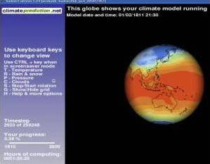 exempel på modell från climate prediction.net