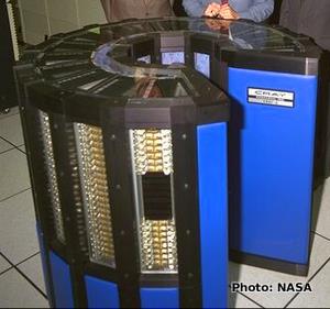 Cray-2 C-shaped supercomputer unit