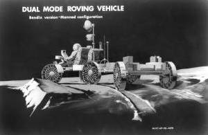 Artist's impression of the lunar roving vehicle from 1969