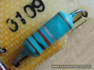 Typical wirewound resistor