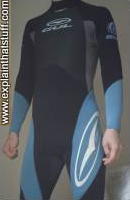Gul blue and black winter, steamer wetsuit